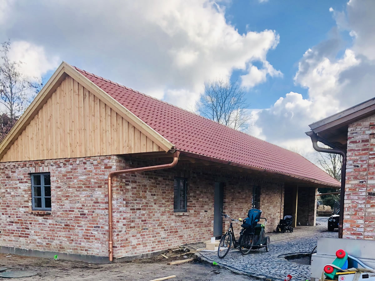 Neubau Carport und Remise - Englische Cottages aus Celle - Bauunternehmen Alan Berry