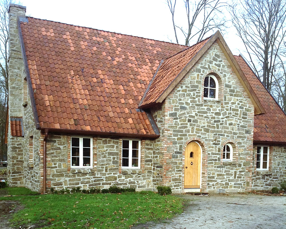 Cottagefassade aus Muschelkalk - Englische Cottages aus Celle - Bauunternehmen Alan Berry