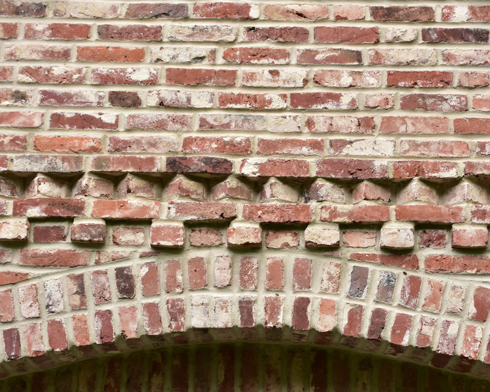 Detailkette einer Klinkerfassade - Englische Cottages aus Celle - Bauunternehmen Alan Berry